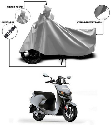 ANTHUB Waterproof Two Wheeler Cover for 22Motors(Flow, Silver)