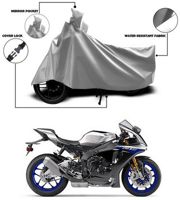 ANTHUB Waterproof Two Wheeler Cover for Yamaha(YZF R1M, Silver)