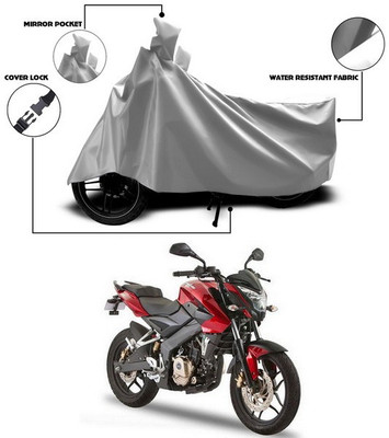 ANTHUB Waterproof Two Wheeler Cover for Bajaj(Pulsar 180 DTS-i, Silver)