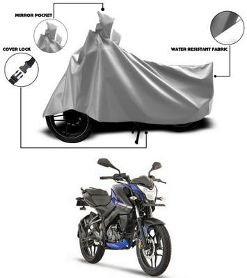 ANTHUB Waterproof Two Wheeler Cover for Bajaj(Pulsar 125, Silver)