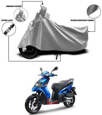 SEBONGO Waterproof Two Wheeler Cover for Aprilia(SR 125, Silver)