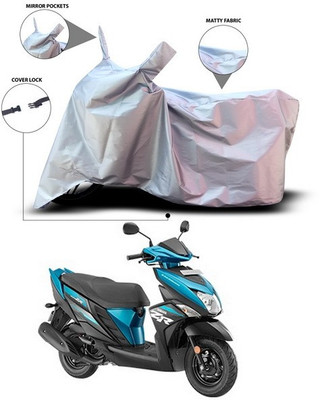 ANTHUB Waterproof Two Wheeler Cover for Yamaha(Cygnus Ray ZR, Silver)