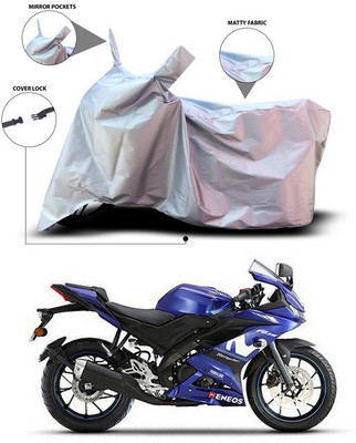 ANTHUB Two Wheeler Cover for Yamaha(R15 V3, Silver)
