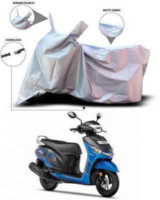 ANTHUB Waterproof Two Wheeler Cover for Yamaha(Alpha, Silver)