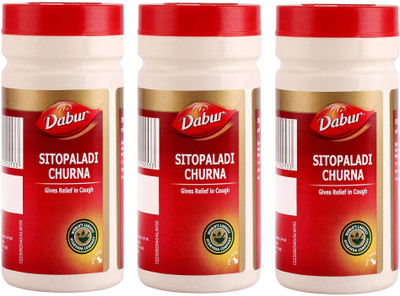 Dabur Sitopaladi Churna for Giving Relief in Cough (Pack of 3)(Pack of 3, 180)