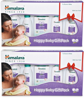 HIMALAYA Happy Baby Gift Pack (5 IN 1 - 2 No's Gift Set)(White)