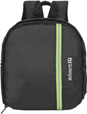AdventIQ DSLR/SLR Camera Lens Shoulder Backpack- Black with Green Reflective Orange Tape  Camera Bag(Black, Reflective Green Tape)