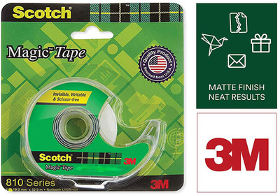 Scotch single handled MAGIC TAPE (Manual)(Set of 2, White)