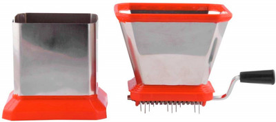 Priyanshu Traders Stainless Steel with ABS Chilli/Vegetable/Onion/Garllic Cutter with Lid. Vegetable Chopper Vegetable & Fruit Chopper(1)