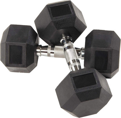 Sahib Traders Dumbbell Set , Hex Dumbbells , Hex Dumbbell 1 Pair of 10KG Fixed Weight Dumbbell(20 kg)