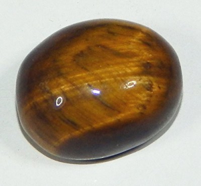 hoseki Natural Tiger's Eye stone 12.5ct stone Regular Oval Crystal Stone(Gold 1 Pieces)