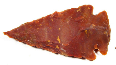 hoseki Natural Flint Arrow 14.9Gms 1Pcs stone Regular Angular Crystal Stone(Red 1 Pieces)