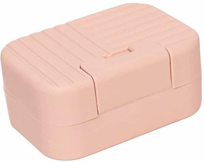 AMMEDARSHAN Useful Portable Waterproof Leakproof Travel Soap Box Case Holder | Plastic Soap Case Box Holder Dish Container for Outdoors Travel Home Use(Beige)