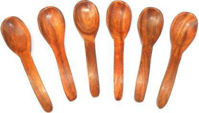 OnlineCraft ch2924 Wooden Table Spoon Set(Pack of 6)