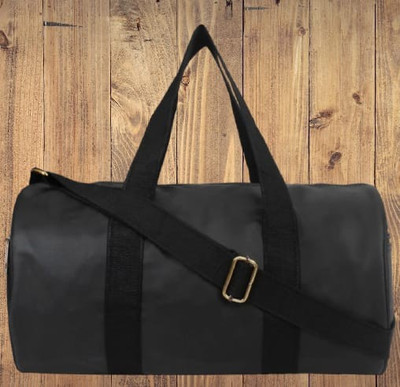 Faturi Black gym bag(Black, Kit Bag)