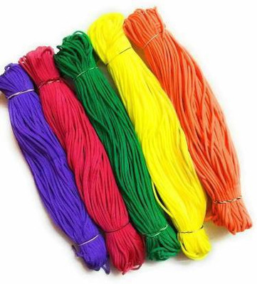 Crafto MACRAME SET OF 5 COLORS Each cord 50 meter Total cord 250 meter