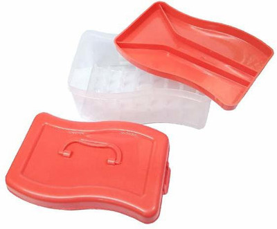 Macaw Empty Sewing Box - 2 Layer High Quality Plastic Thread Box