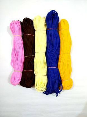 Crafto MACRAME SET OF 5 COLOR Each Cord 50 Meters Total cord 250 meter