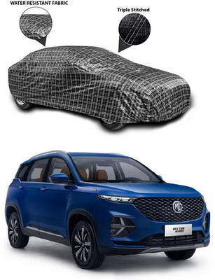SEBONGO Car Cover For MG Hector (Without Mirror Pockets)(Black)