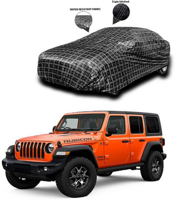 SEBONGO Car Cover For Jeep Wrangler (Without Mirror Pockets)(Black)