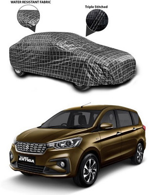 SEBONGO Car Cover For Maruti Suzuki Ertiga (Without Mirror Pockets)(Black)