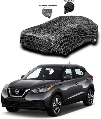 SEBONGO Car Cover For Nissan Kicks (Without Mirror Pockets)(Black)
