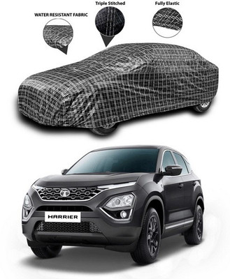 SEBONGO Car Cover For Tata Harrier (Without Mirror Pockets)(Black)