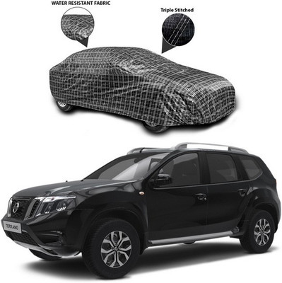 SEBONGO Car Cover For Nissan Terrano (Without Mirror Pockets)(Black)
