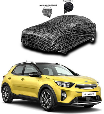 SEBONGO Car Cover For Kia Stonic (Without Mirror Pockets)(Black)