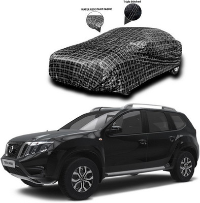 SEBONGO Car Cover For Nissan Terrano (Without Mirror Pockets)(Black)