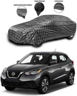 SEBONGO Car Cover For Nissan Kicks (Without Mirror Pockets)(Black)
