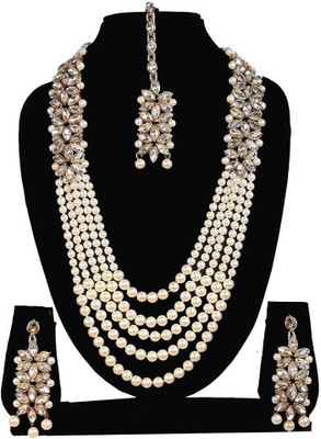 TWOLOVER Alloy Gold-plated White, Silver Jewellery Set(Pack of 1)