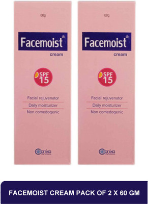 FACEMOIST cream - face moisturizer for dry skin(pack of 2)60g(120 g)