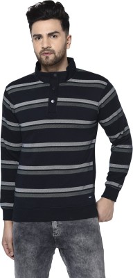 Octave Full Sleeve Striped Men Sweatshirt