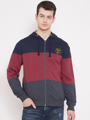 Austin Wood Full Sleeve Color Block Men Sweatshirt
