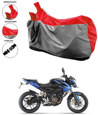 SEBONGO Waterproof Two Wheeler Cover for Bajaj(Pulsar 200 NS DTS-i, Red)