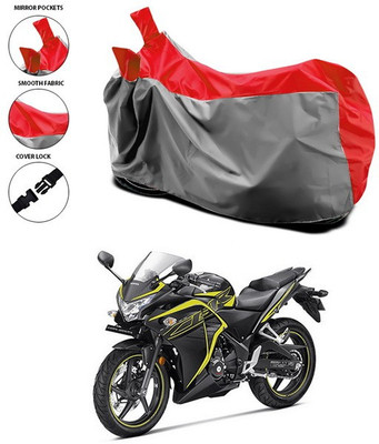 ANTHUB Waterproof Two Wheeler Cover for Honda(CBR 250R, Red)