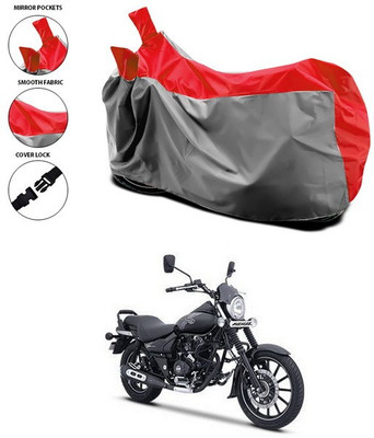 ANTHUB Waterproof Two Wheeler Cover for Bajaj(Avenger 160 Street, Red, Grey)