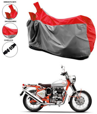 ANTHUB Waterproof Two Wheeler Cover for Royal Enfield(Bullet Trials 350, Red)