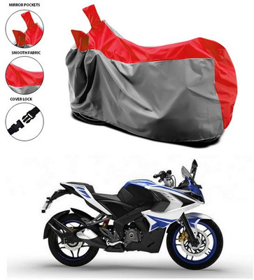 SEBONGO Waterproof Two Wheeler Cover for Bajaj(Pulsar RS 200, Multicolor)