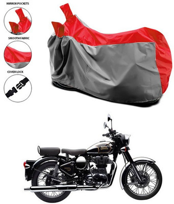 SEBONGO Waterproof Two Wheeler Cover for Royal Enfield(Classic Chrome, Multicolor)