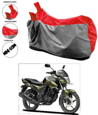ANTHUB Waterproof Two Wheeler Cover for Yamaha(SZ-RR, Red, Grey)
