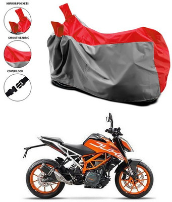 ANTHUB Waterproof Two Wheeler Cover for KTM(Duke 390, Red)