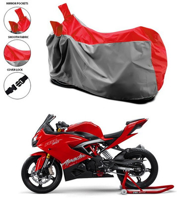 SEBONGO Waterproof Two Wheeler Cover for TVS(Apache RR 310, Red)