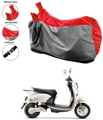 SEBONGO Waterproof Two Wheeler Cover for Evolet(Red)