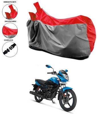 SEBONGO Waterproof Two Wheeler Cover for Hero(Splendor I Smart, Red)