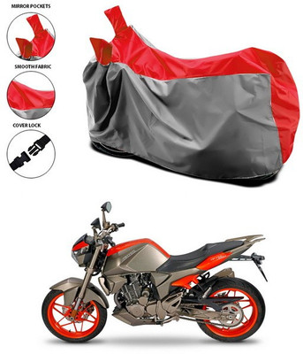 SEBONGO Waterproof Two Wheeler Cover for Universal For Bike(Red)