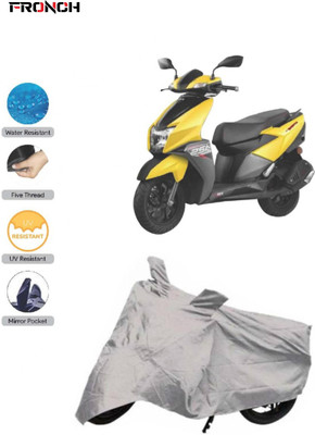 FRONCH Waterproof Two Wheeler Cover for TVS(NTORQ, Silver)