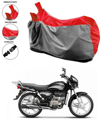 ANTHUB Waterproof Two Wheeler Cover for Hero(Splendor Plus, Red)