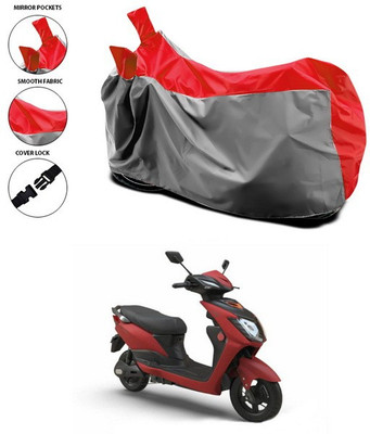 ANTHUB Waterproof Two Wheeler Cover for Indus(Yo, Red, Grey)